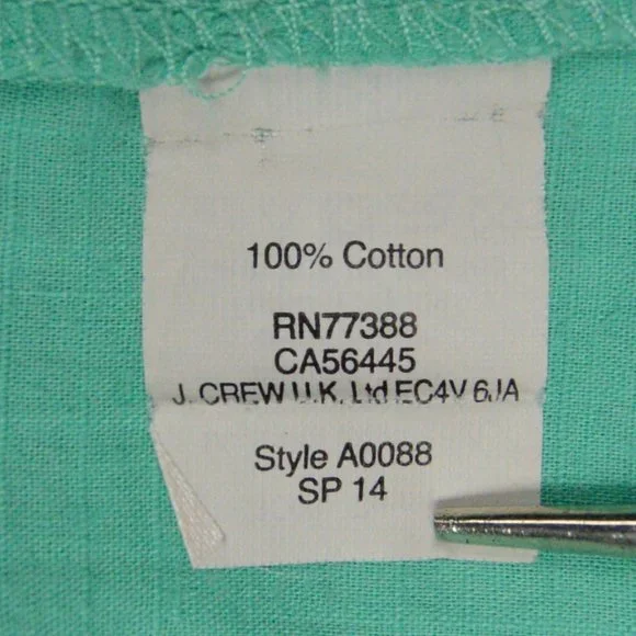 J. Crew Factory Mint Green Button Down Tank Top - Picture 5 of 7